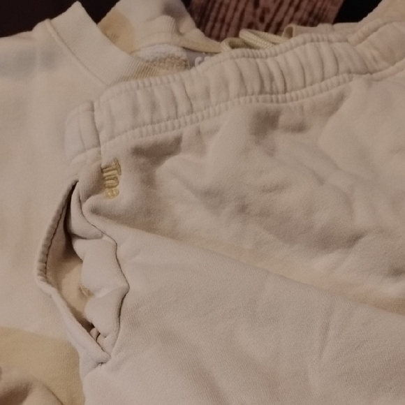 Kids Beige Sweatpants - Picture 3 of 3